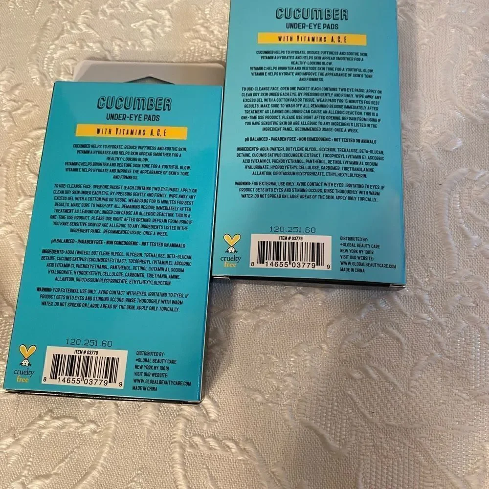 🎊Beauty care The Nobleman Cucumber Under -Eye Pads with Vitamins A.C.E